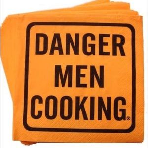 16 danger men cooking beverage napkins